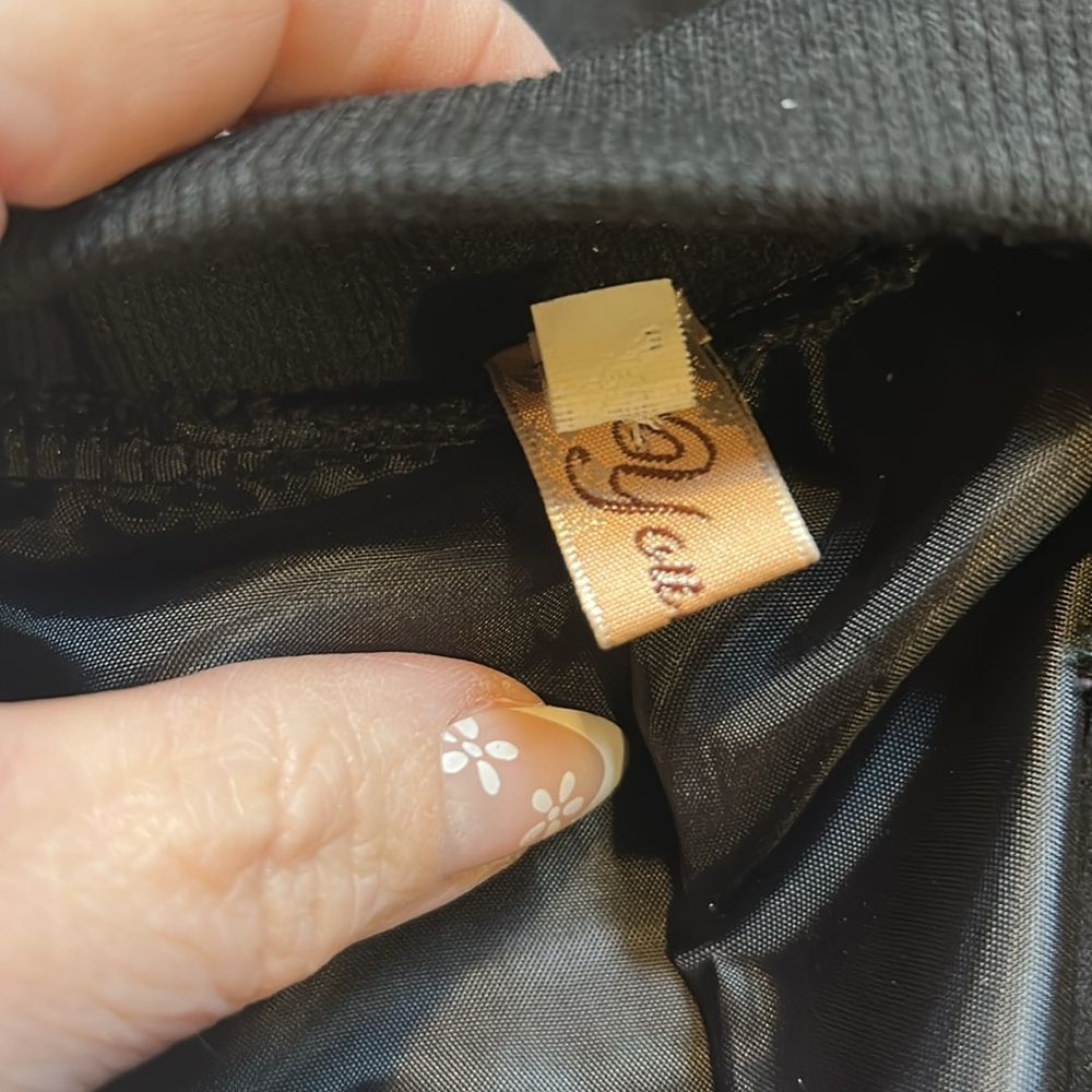 Stylish Black Lace-Up Women's Jacket S - Picture 2 of 3